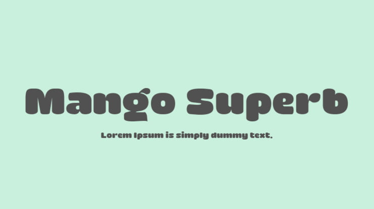 Mango Superb Font