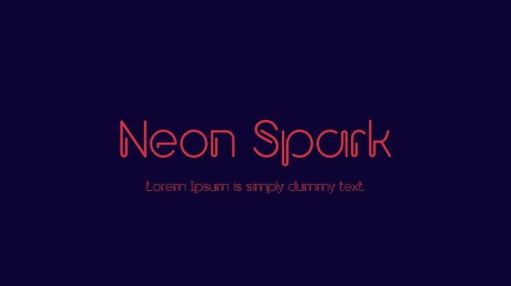 Neon Spark Font