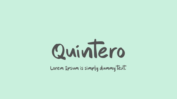 Quintero Font