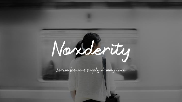 Noxderity Font