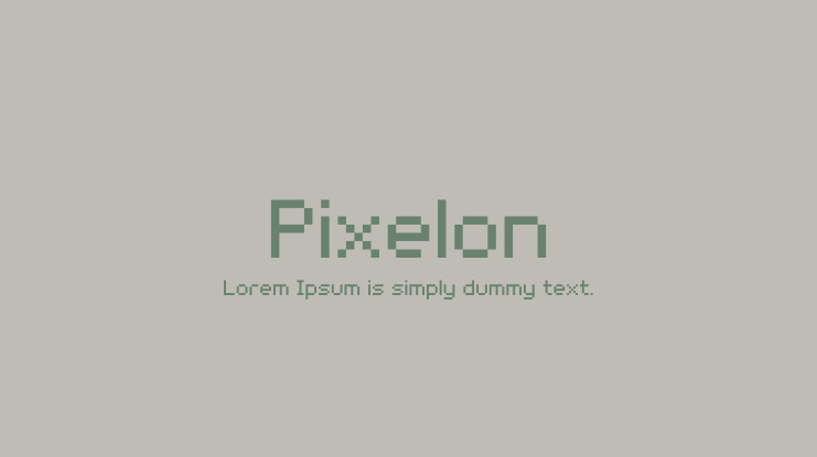 Pixelon Font