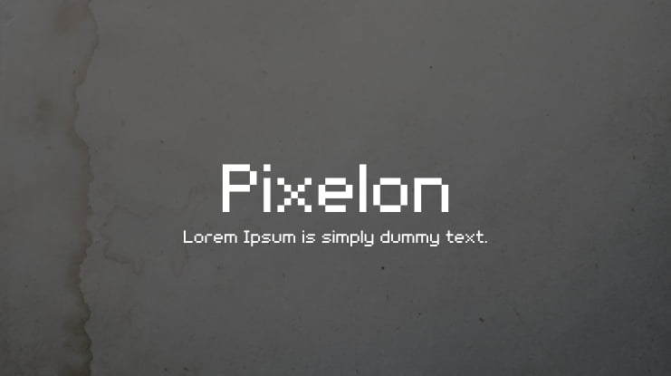 Pixelon Font