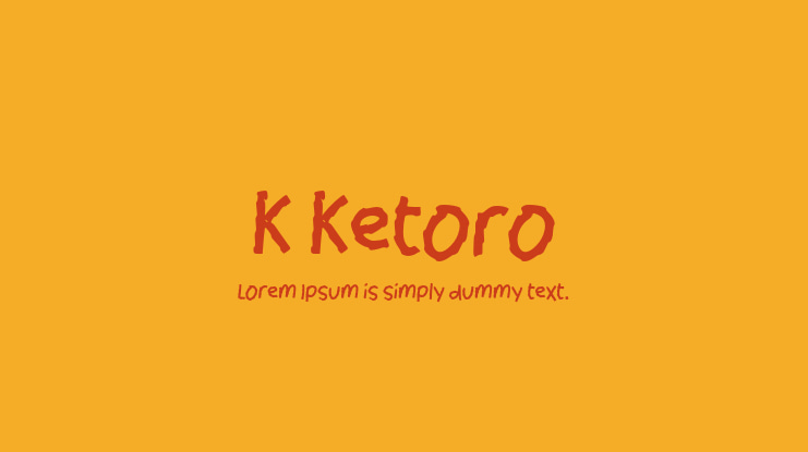 K Ketoro Font