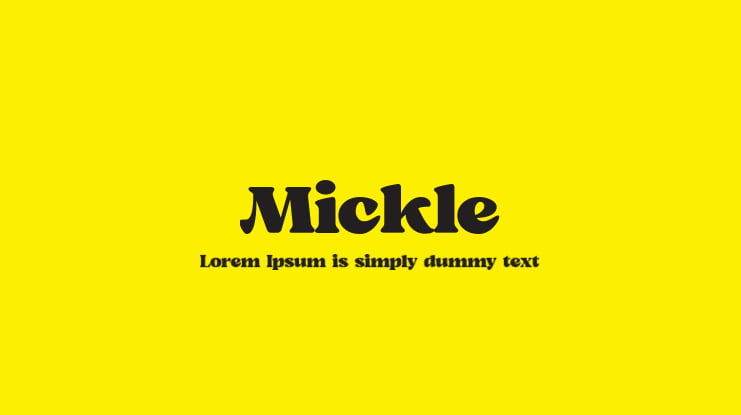 Mickle Font