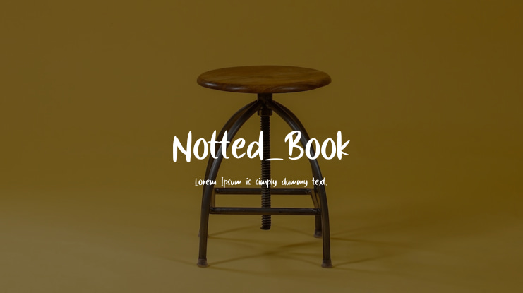 Notted_Book Font