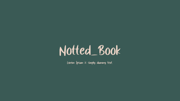 Notted_Book Font