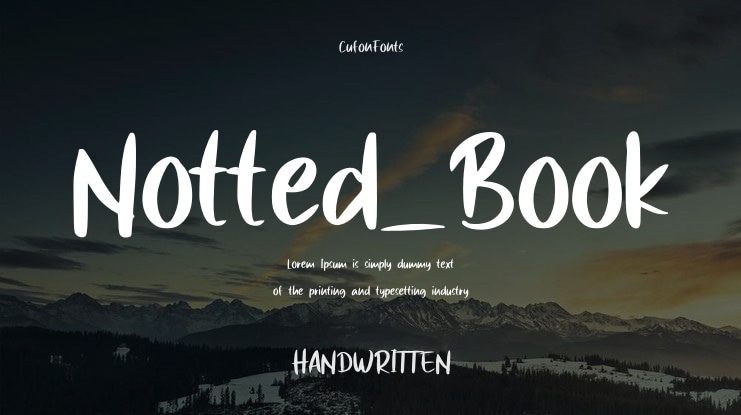 Notted_Book Font
