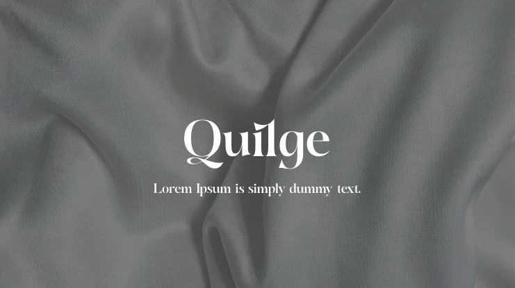 Quilge Font