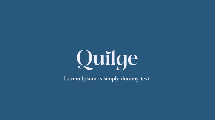 Quilge Font