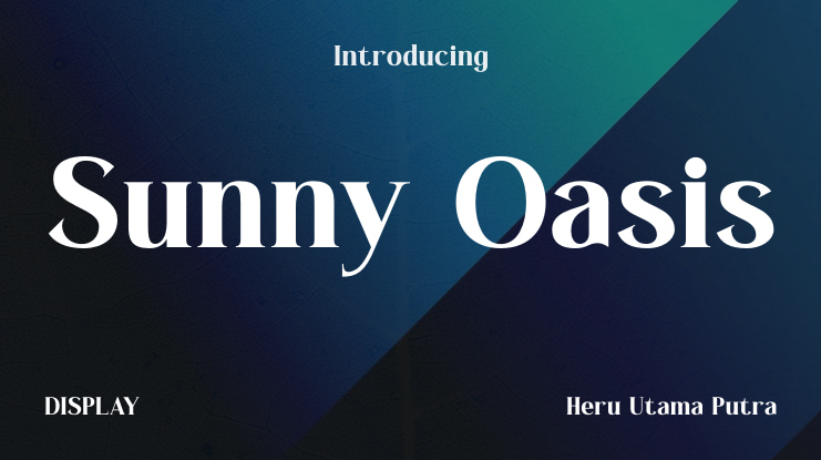 Sunny Oasis Font