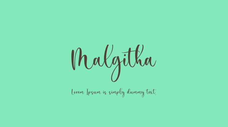 Malgitha Font