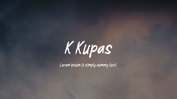K Kupas Font