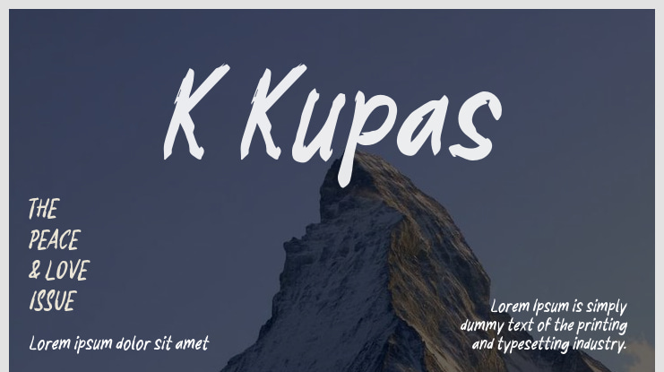 K Kupas Font