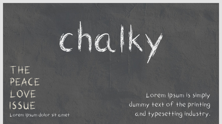 chalky Font