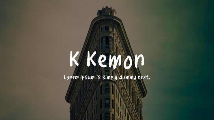 K Kemon Font