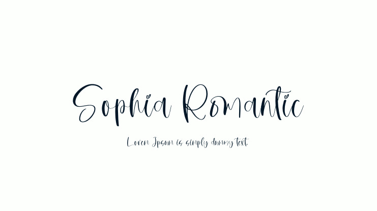 Sophia Romantic Font