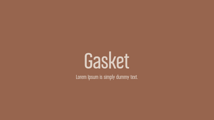 Gasket Font