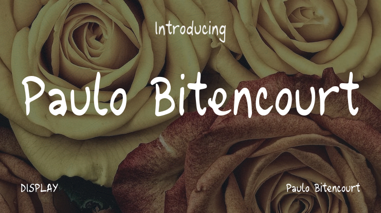 Paulo Bitencourt Font Family