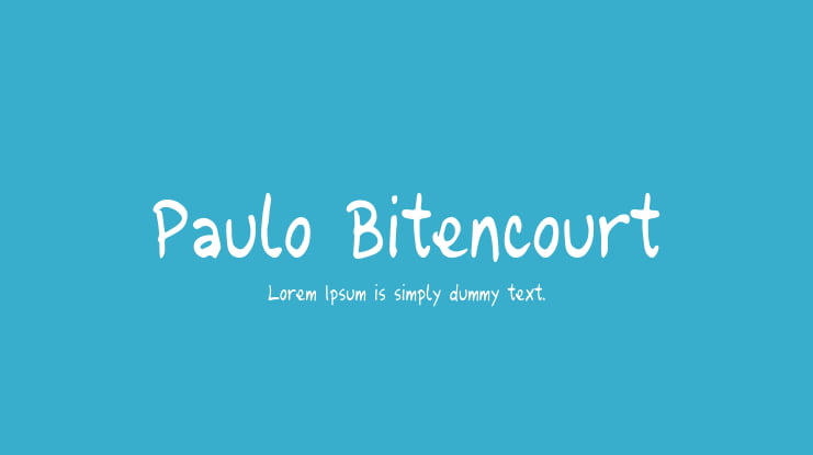 Paulo Bitencourt Font Family