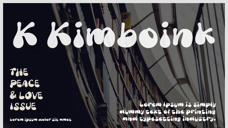 K Kimboink Font