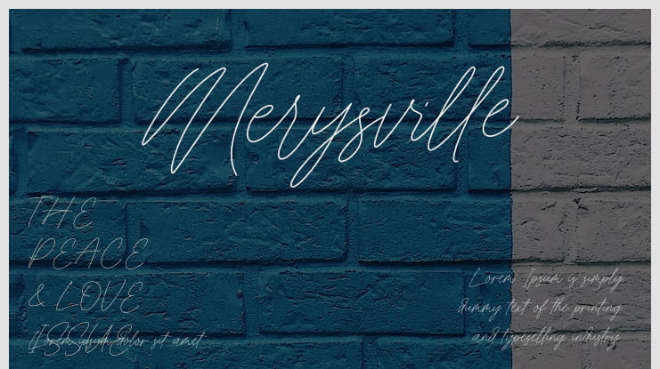 Merysville Font