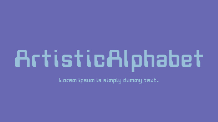 ArtisticAlphabet Font