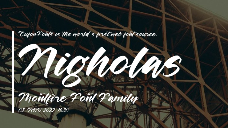 Nigholas Montfire Font