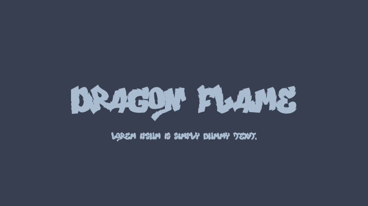Dragon Flame Font