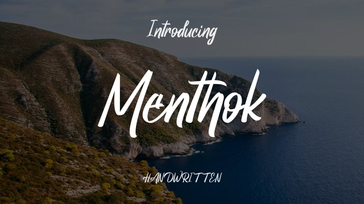 Menthok Font