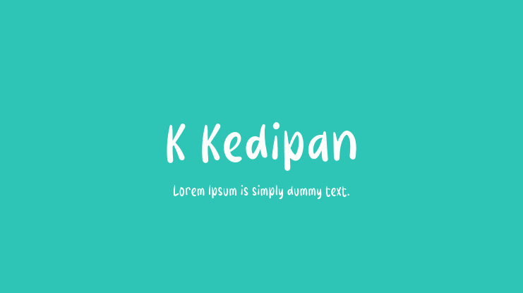 K Kedipan Font