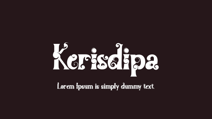 Kerisdipa Font