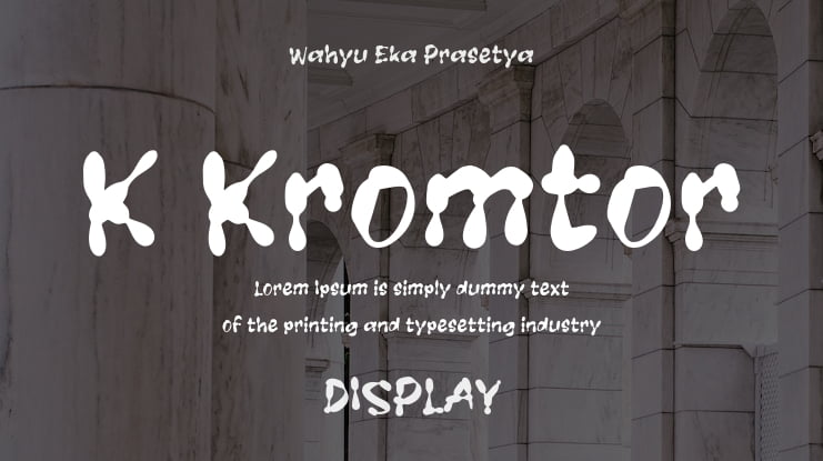 K Kromtor Font