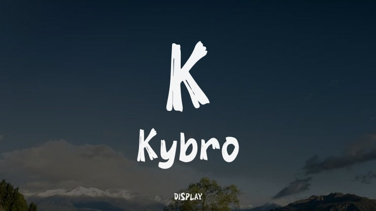 K Kybro Font