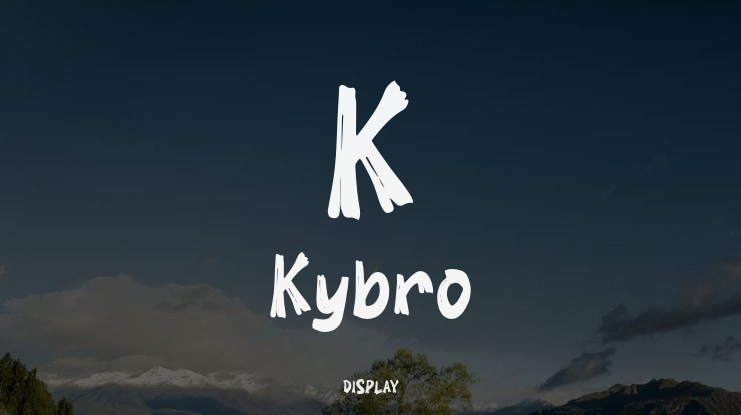 K Kybro Font