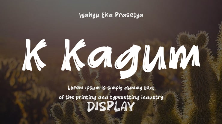 K Kagum Font