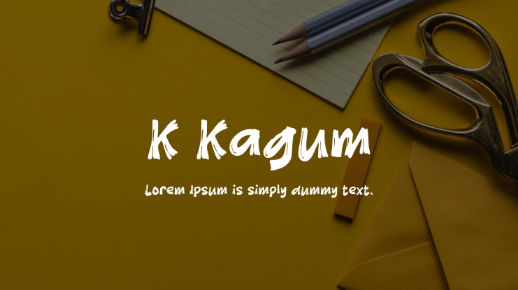 K Kagum Font