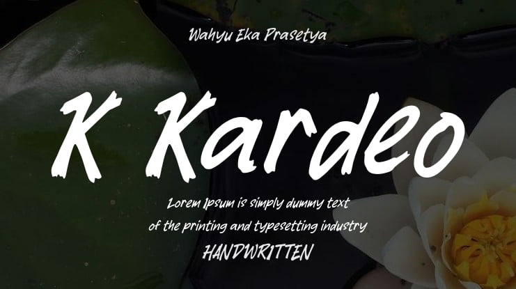 K Kardeo Font