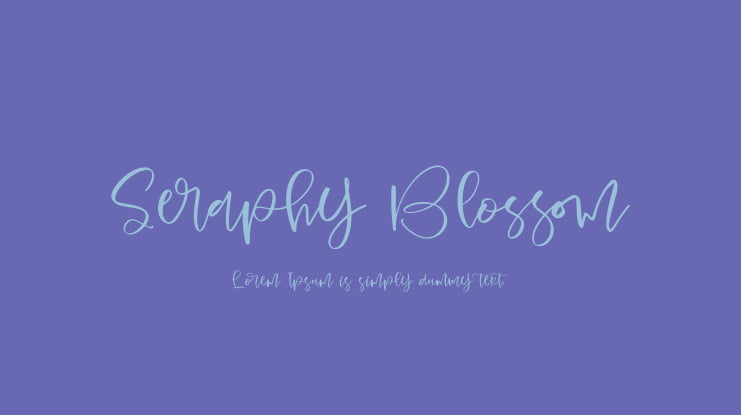 Seraphy Blossom Font