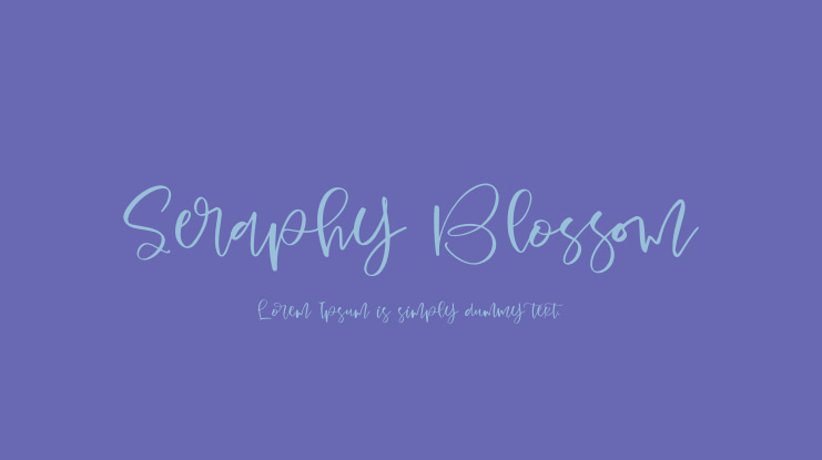 Seraphy Blossom Font