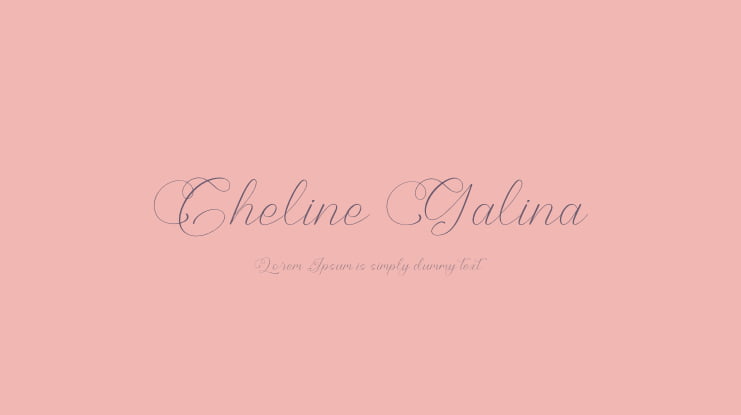 Cheline Galina Font