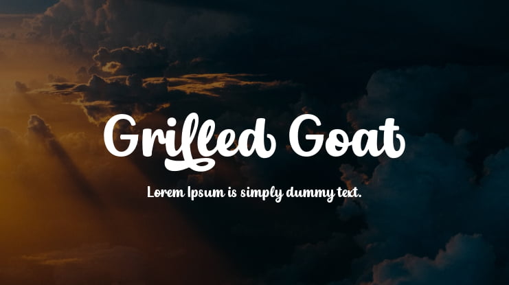 Grilled Goat Font