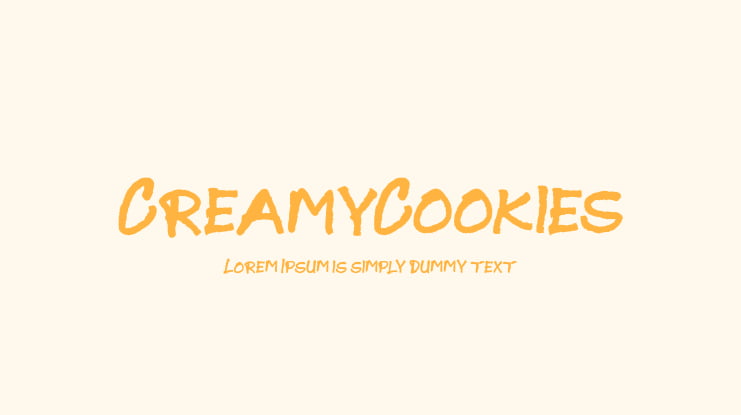 CreamyCookies Font
