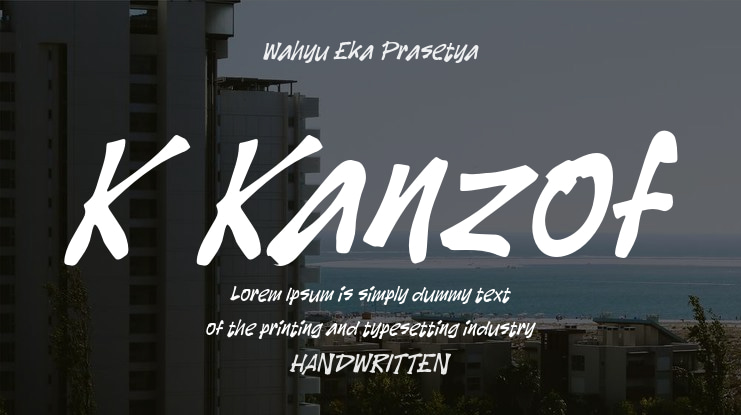 K Kanzof Font