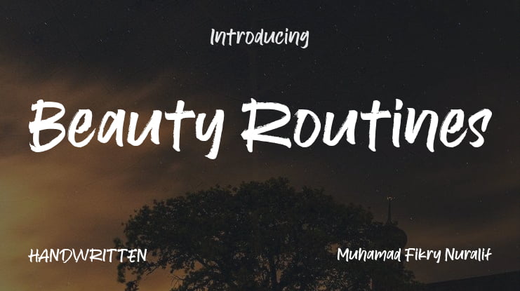 Beauty Routines Font