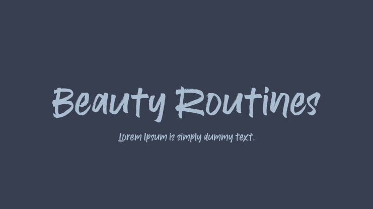 Beauty Routines Font