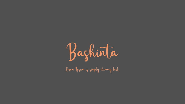 Bashinta Font