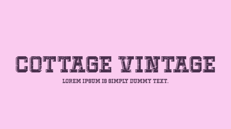 Cottage Vintage Font