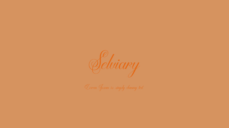 Selviary Font