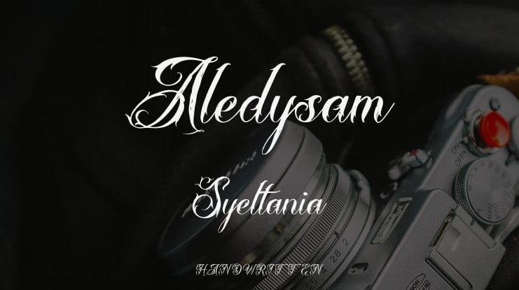 Aledysam Syeltania Font