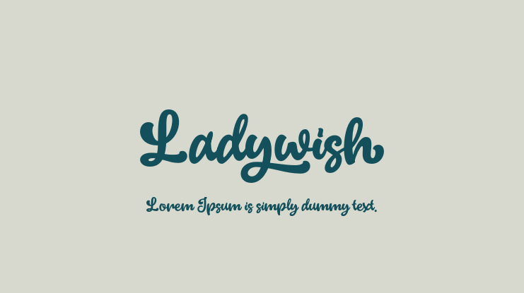 Ladywish Font